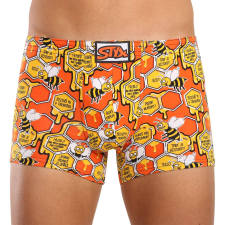 Férfi boxeralsó Styx art klasszikus gumi méhek (Q1654) XL férfi alsó