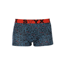 Férfi boxeralsó Styx art sport gumi túlméretezett firkálás (R1256) 3XL férfi alsó