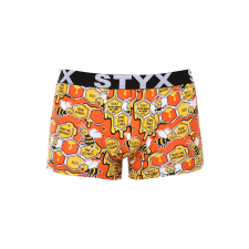 Férfi boxeralsó Styx art sportos gumipánt méhek (G1654) XXL férfi alsó