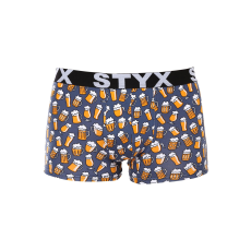  Férfi boxeralsó Styx art sportos gumipánt nagyméretű sör (R1357) 4XL