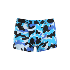  Férfi boxeralsó Styx art sportos gumipánt terepszínű kék (G1850) M