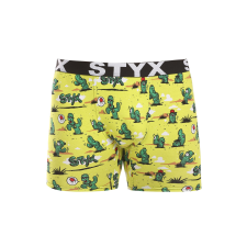  Férfi boxeralsó Styx hosszú art sportos gumipánt kaktusz (UN1351) XL férfi alsó