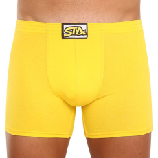  férfi boxeralsó Styx hosszú klasszikus gumipánt sárga (F1068) XL