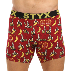  Férfi boxeralsó Styx hosszú művészet sportos gumipánt banánok (UN1359) L