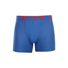  Férfi boxeralsó Styx hosszú sportos gumipánt kék (U967) M