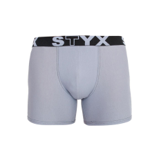  Férfi boxeralsó Styx hosszú sportos gumipánt világosszürke (U1067) L