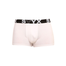  Férfi boxeralsó Styx sportos gumipánt fehér (G1061) M férfi alsó
