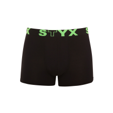  Férfi boxeralsó Styx sportos gumipánt fekete (G962) S férfi alsó