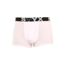  Férfi boxeralsó Styx sportos gumipánt nagyméretű fehér (R1061) 3XL