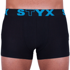 Férfi boxeralsó Styx sportos gumipánt nagyméretű fekete (R961) 3XL