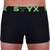  Férfi boxeralsó Styx sportos gumipánt nagyméretű fekete (R962) 5XL