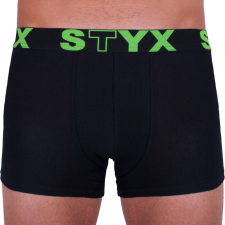 Férfi boxeralsó Styx sportos gumipánt nagyméretű fekete (R962) 5XL férfi alsó