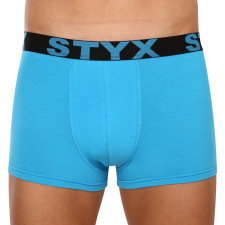 Férfi boxeralsó Styx sportos gumipánt nagyméretű világoskék (R1169) 3XL férfi alsó