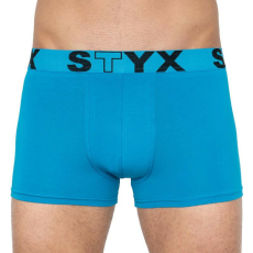  Férfi boxeralsó Styx sportos gumipánt nagyméretű világoskék (R969) 5XL