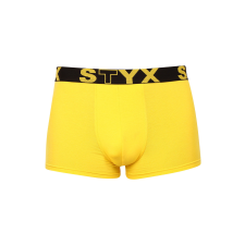  Férfi boxeralsó Styx sportos gumipánt sárga (G1068) XXL férfi alsó
