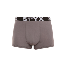  Férfi boxeralsó Styx sportos gumipánt sötét szürke (G1063) XL