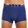  Férfi boxeralsó Styx sportos gumipánt sötétkék trikolor sötétkék (G1968) XL