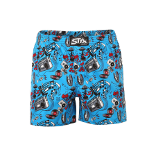 Férfi klasszikus boxeralsó Styx art klasszikus gumival zene (AP1558) XXL férfi alsó