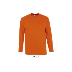  Férfi MONARCH hosszú ujjú pamut póló, SOLS SO11420, Orange-L