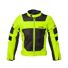  Férfi nyári motoros kabát W-TEC Fonteller Sárga-Szürke 4XL motoros kabát