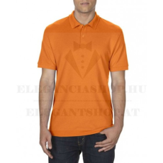  Férfi pamut galléros póló - Narancs