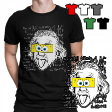FÉRFI PÓLÓ - ALBERT EINSTEIN VICCES MINTÁK - L férfi póló