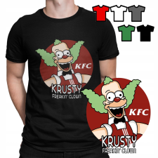 FÉRFI PÓLÓ - KFC KRUSTY FAST FOOD LOGÓ - S férfi póló