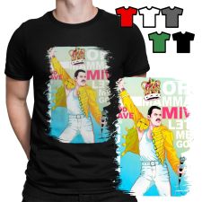 FÉRFI PÓLÓ MINTÁK - QUEEN FREDDIE MERCURY ROCK METAL ZENE - L férfi póló