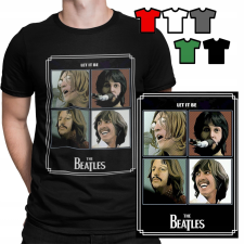 FÉRFI PÓLÓ MINTÁK VÁLASZTÁS - A BEATLES ROCK METAL ZENE - XL férfi póló