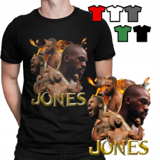  Férfi póló póló - Jon Jones BOKS MMA WALKING CLASS - M