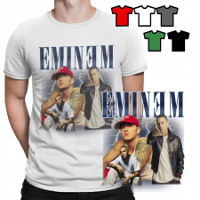 FÉRFI PÓLÓ PÓLÓ MINTÁK A VÁLASZTÁSOD - EMINEM RAPPER HIP HOP - XS férfi póló