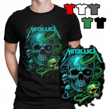 FÉRFI PÓLÓ PÓLÓ MINTÁK A VÁLASZTÁSOD - METALLICA ROCK METAL ZENE - XL férfi póló
