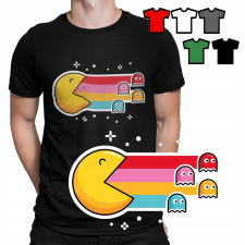  FÉRFI PÓLÓ PÓLÓ MINTÁK KIVÁLASZTÁSA - PACMAN JÁTÉKOK PAC MAN ÜNNEPI AJÁNDÉK - XL férfi póló