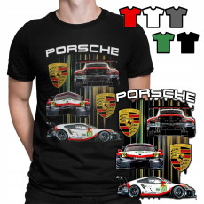  FÉRFI PÓLÓ T MINTÁK TETSZÉS SZERINT - PORSCHE AUTÓK - M
