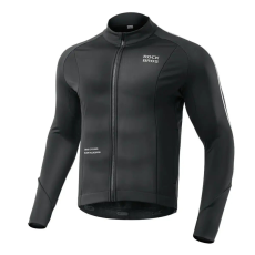  Férfi sportpóló, Rockbros, szintetikus, fekete, 2XL INTL