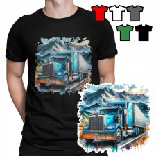 FÉRFI T-SHIRT T MINTÁK A VÁLASZTÁSOD SZERINT - TEHERAUTÓ TEHERAUTÓ AUTÓK - XL férfi póló