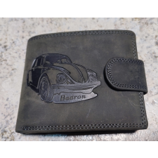  Férfi valódi bőr pénztárca fekete színben pénztárca