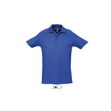  Férfi WINTER II rövid ujjú három gombos galléros pamut piké póló, SOLS SO11362, Royal Blue-S