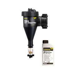 Fernox TF1 Total Filter mágneses iszapleválasztó 1" csatlakozással + Fernox F1 Filter Fluid Protector 500ml folyadék. hűtés, fűtés szerelvény