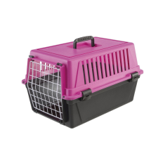 Ferplast Atlas 20 EL PINK Professional fém ajtóval - masszív kivitel rózsaszín (73008199) szállítóbox, fekhely kutyáknak
