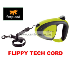  Ferplast Flippy Tech Deluxe Cord Small Green Zsinóros Póráz - Zöld nyakörv, póráz, hám kutyáknak