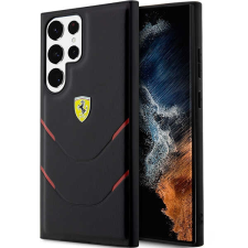 Ferrari FEHCS23LPBAK Samsung Galaxy S23 UltraS918 fekete keménytok Hot Stamp Lines tok és táska