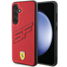 Ferrari FEHCS24SPINR Samsung S24 S921 piros keménytok perforált tok és táska