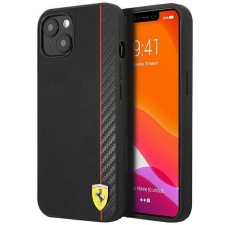 Ferrari FESAXHCP13SBK iPhone 13 mini 5,4&quot; fekete On Track csíkos keménytok tok és táska