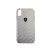 Ferrari Heritage iPhone X/xs valódi karbon tok, ezüst (Fehcahcpxsi)