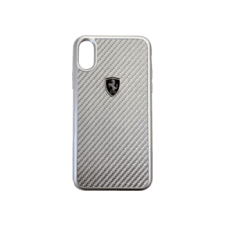 Ferrari Heritage iPhone X/xs valódi karbon tok, ezüst (Fehcahcpxsi) tok és táska
