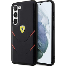 Ferrari Hot Stamp Lines Samsung Galaxy S23+ hátlap tok, fekete (FEHCS23MPBAK) tok és táska