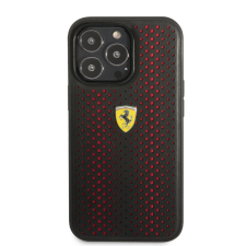 Ferrari iPhone 14 Pro Max hátlap tok, fekete, Ferrari, FEHCP14XRHOR tok és táska