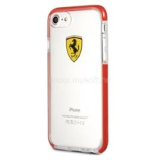 Ferrari iPhone 7 átlátszó fényes piros tok (FEGLHCP7RE) tok és táska