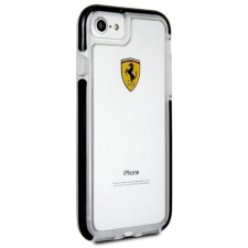 Ferrari iPhone 7 tok átlátszó-fekete (FEGLHCP7BK) tok és táska